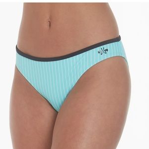ZX Sport Speed Striped Bikini Swim Bottoms XS